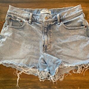 Abercrombie and Fitch Curve Love Mom Short distressed